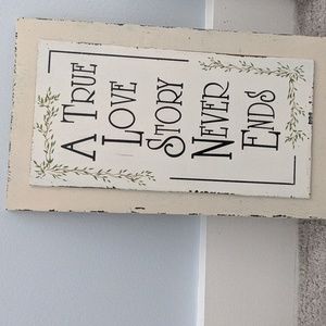 Wooden distressed sign